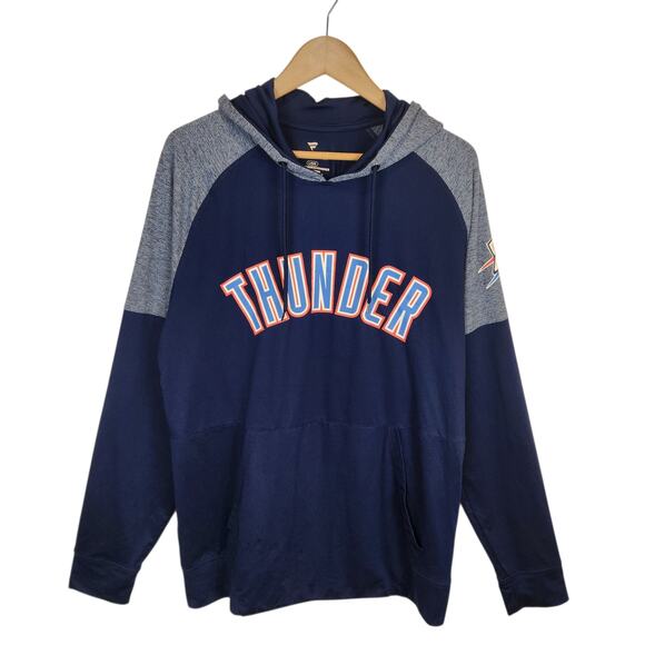 Fanatics Men's OKC Oklahoma City Thunder Navy Blue Hoodie Size Large - Picture 1 of 8